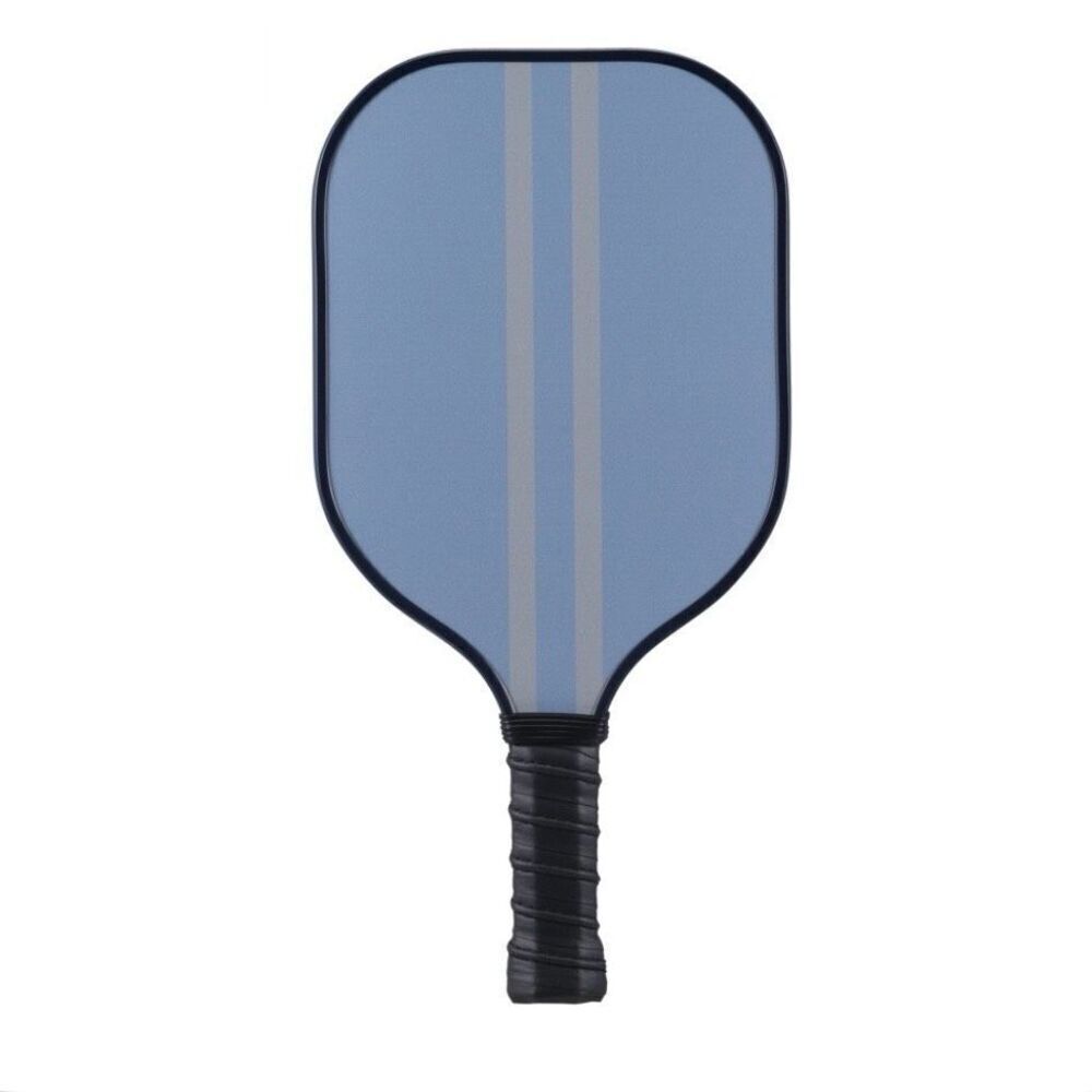 Double Sided Pickleball Paddle - Light Blue/Dark Blue Stripe New